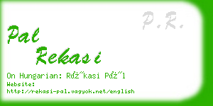 pal rekasi business card